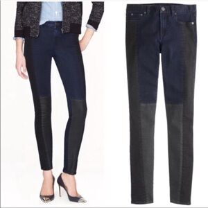 J crew jeans toothpick color block size 27 patchwork indigo black